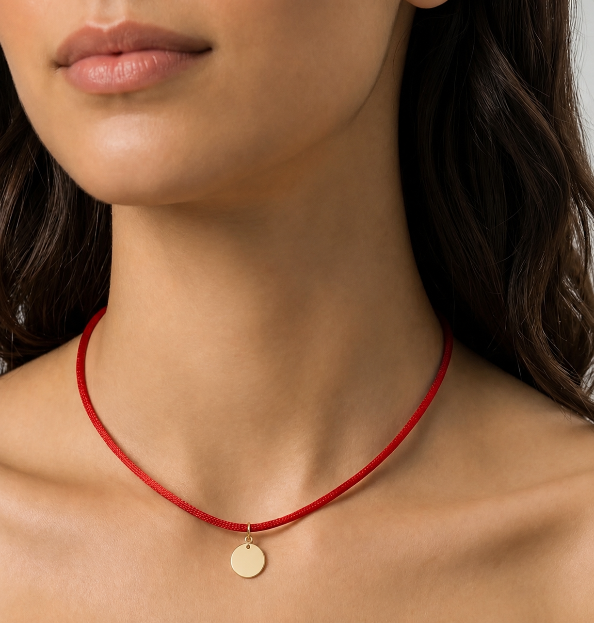 Colar Contorno Vermelho