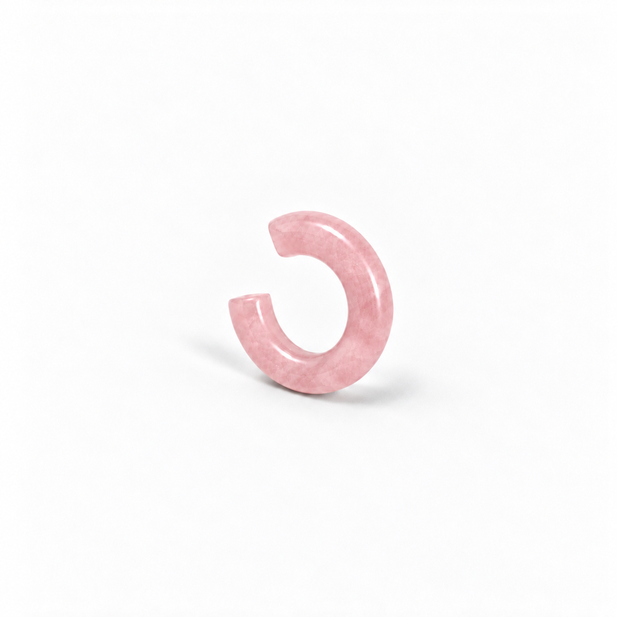 Piercing Lapidado Quartzo Rosa