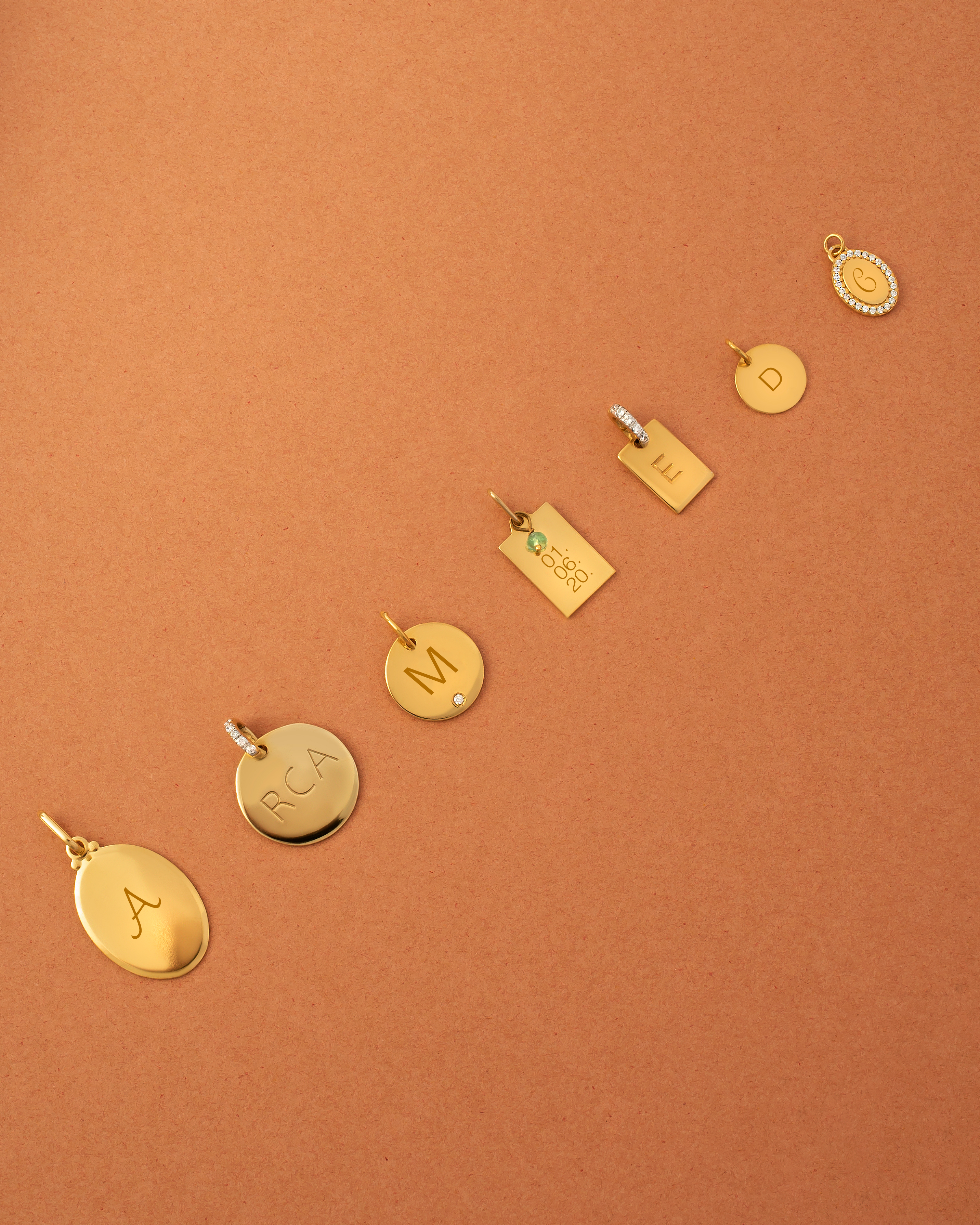 Pingente Placa Esmeralda Bruta