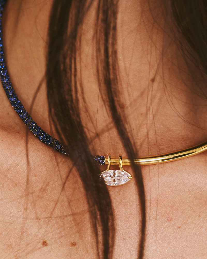 Pingente Sinal em Diamante