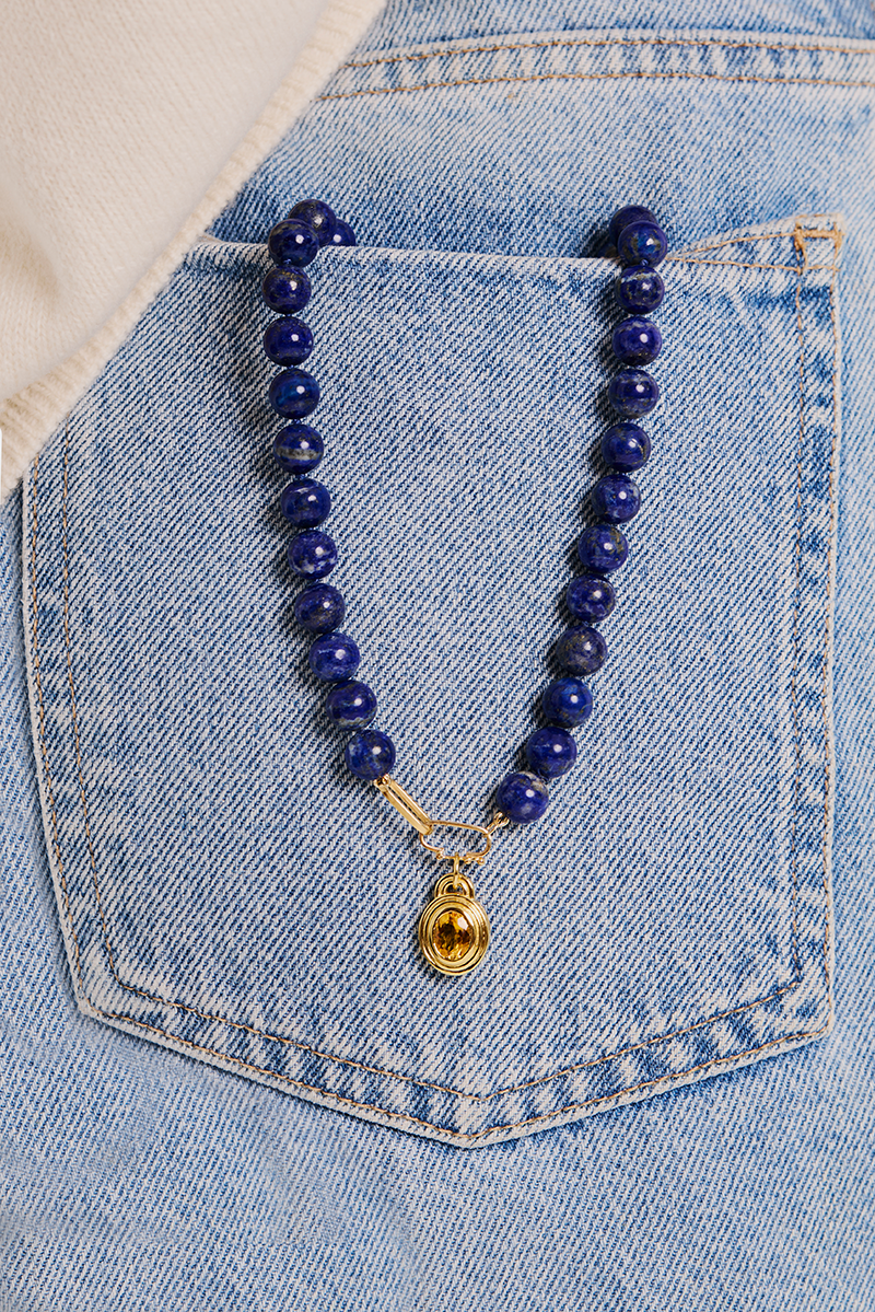 Pingente Aros Citrino