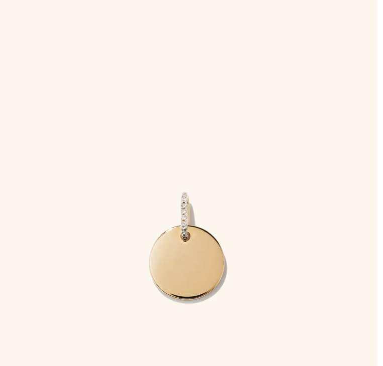 Pingente Medalha Diamantes