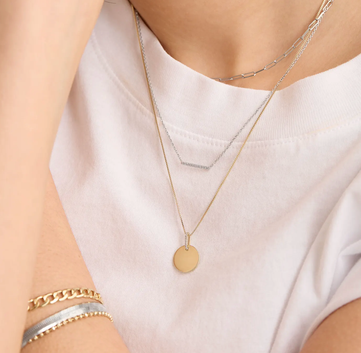 Pingente Medalha Diamantes