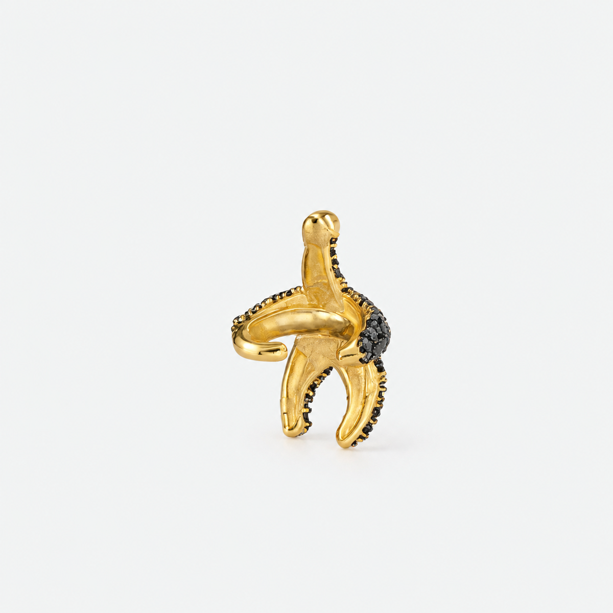 Ear Cuff Estrela Safira Branca