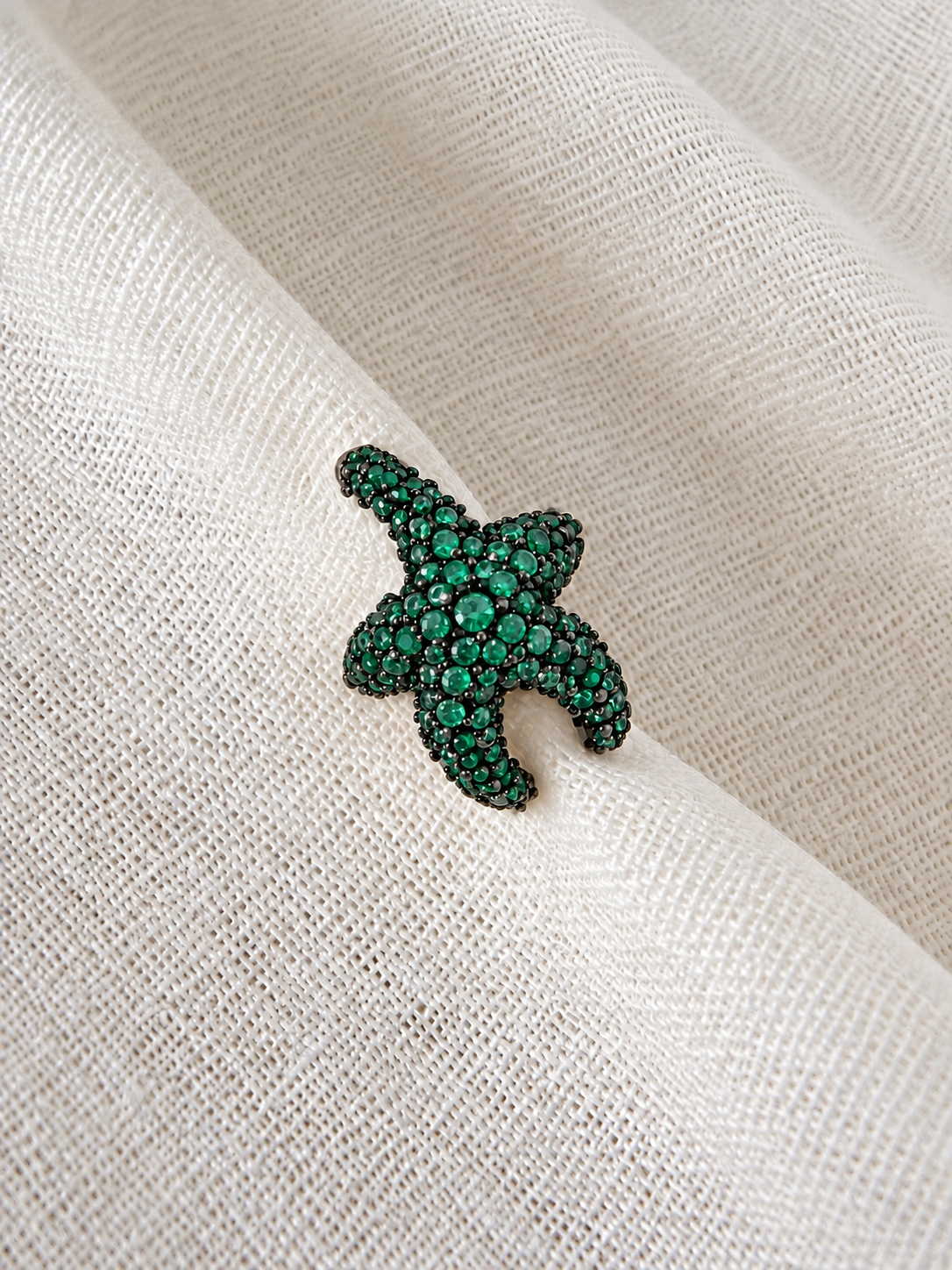 Ear Cuff Estrela Esmeralda