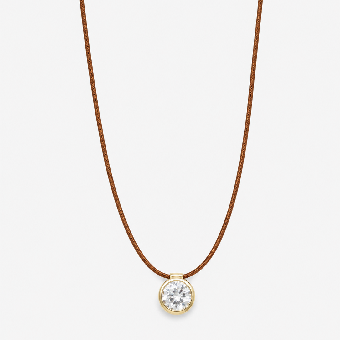 Colar Fio Diamante Lab Grown Redondo 1,5ct