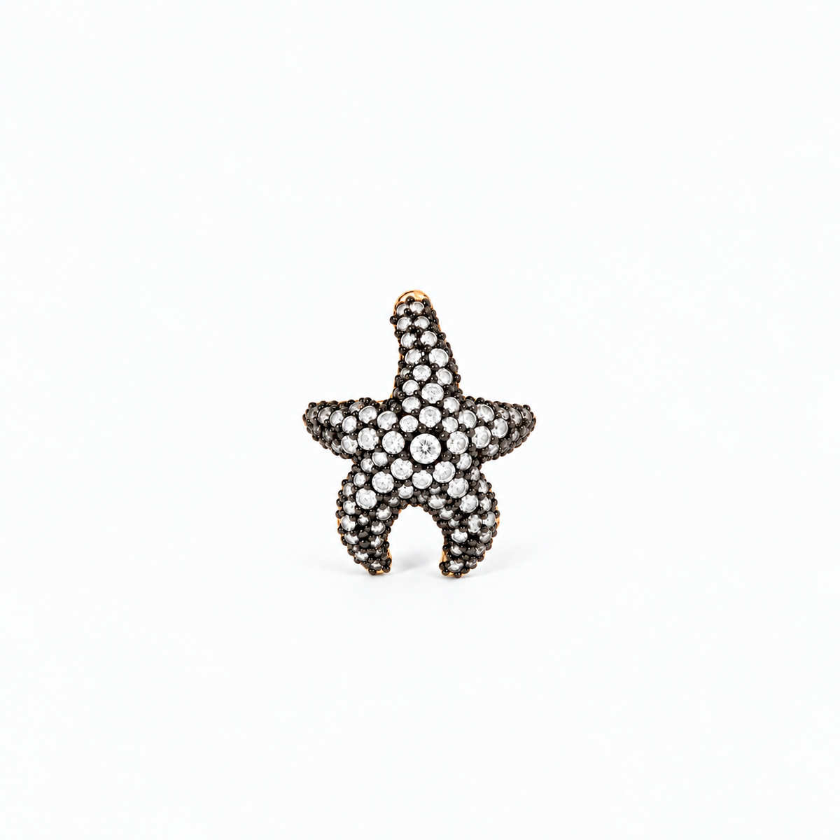 Ear Cuff Estrela Safira Branca