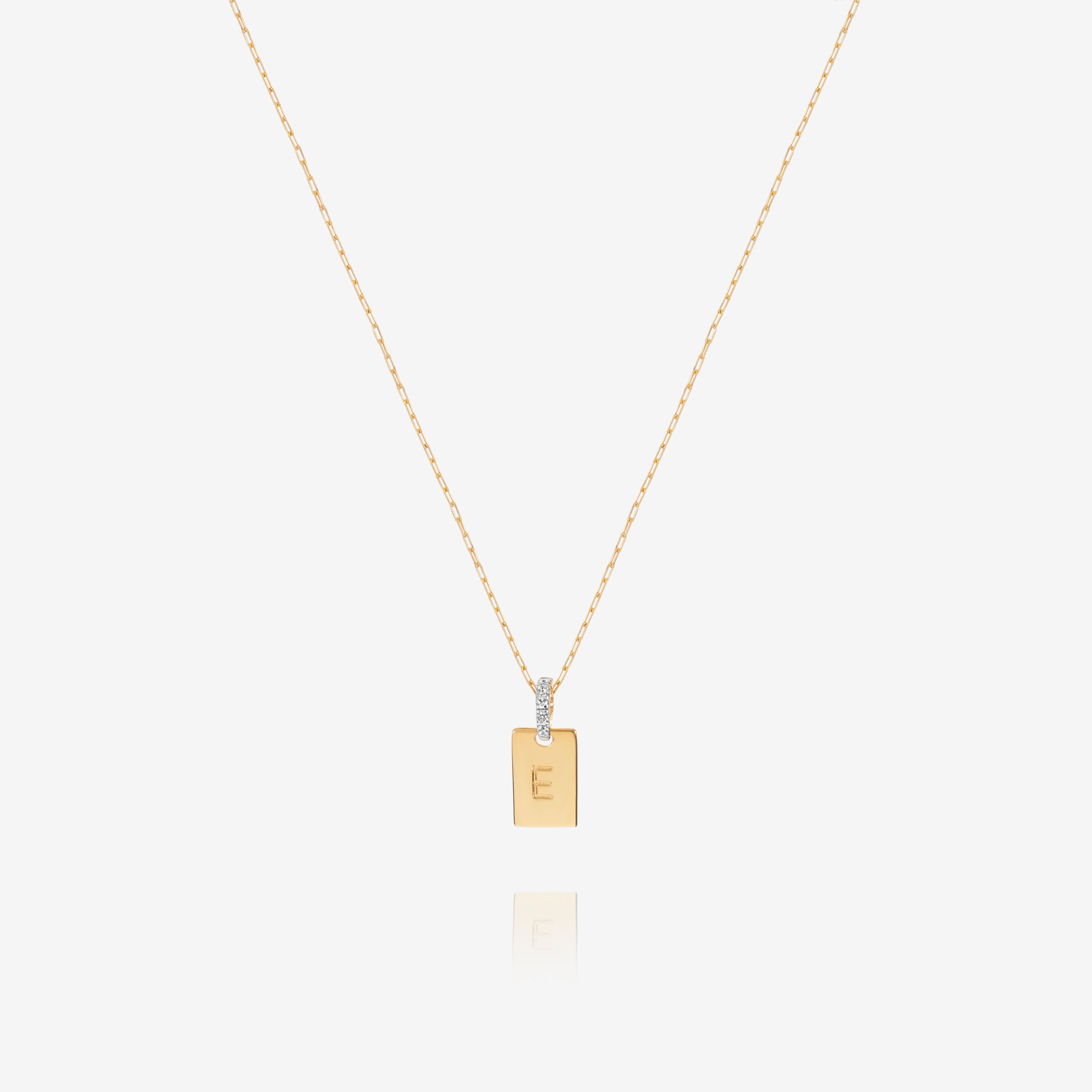 Pingente Placa Diamantes