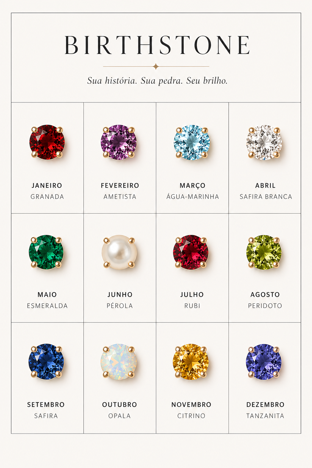 Pingente Birthstone
