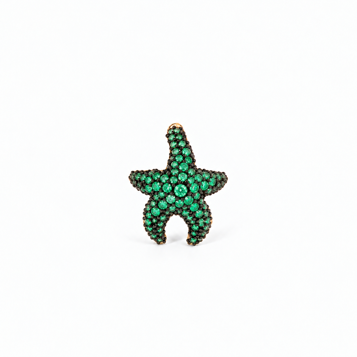 Ear Cuff Estrela Esmeralda
