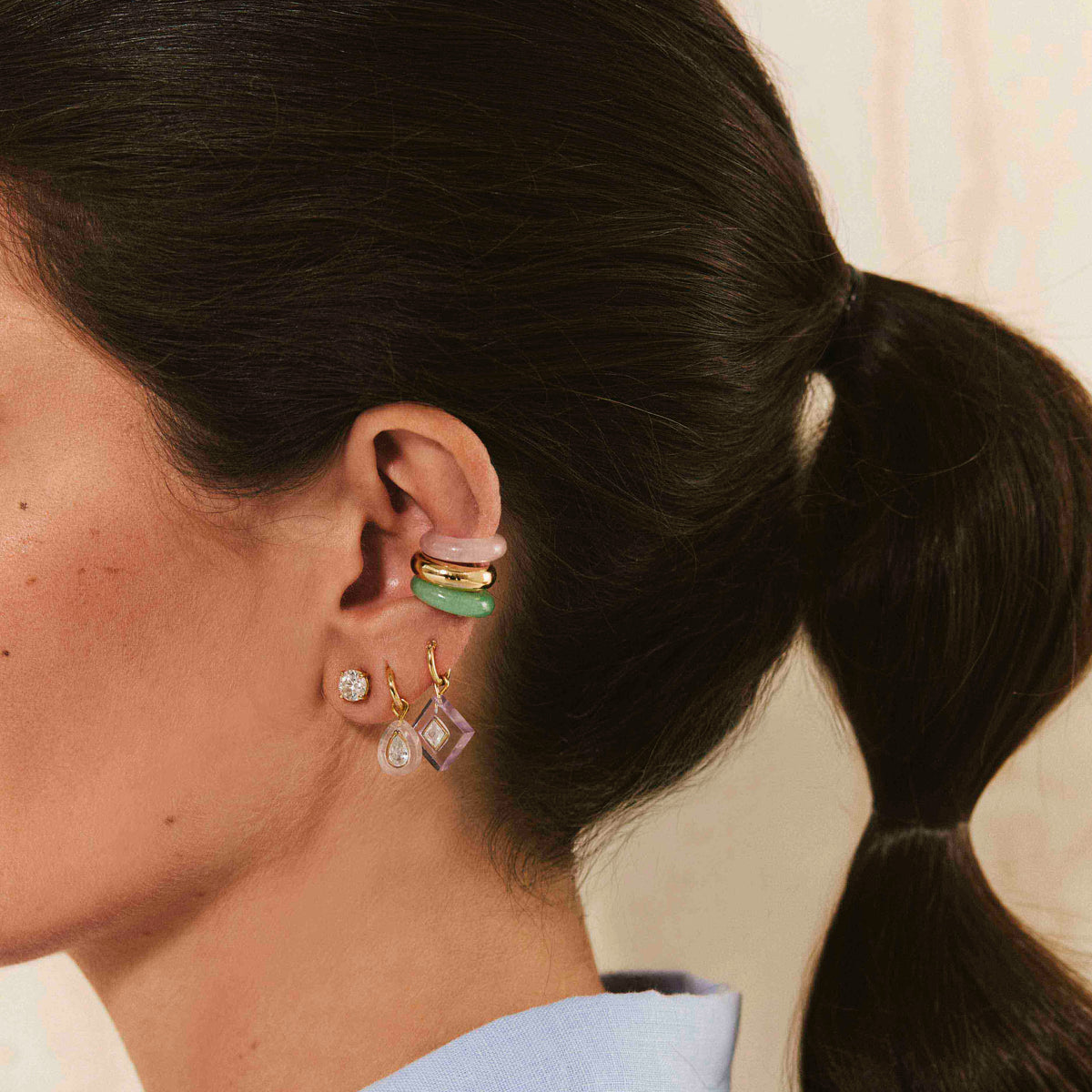 Piercing Lapidado Citrino